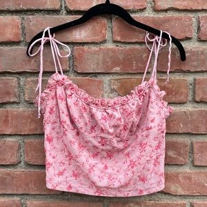 Motel Pink Floral Top